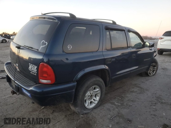 2001 Dodge Durango z VIN 1B4HS28Z21F637575, wystawiony jako Copart lot #83012674 z przebiegiem 276 619 mil mil oraz Szkoda całkowita • Salvage title. Historia ofert i sprzedaży dostępna na DreamBid. Obrazek 3.