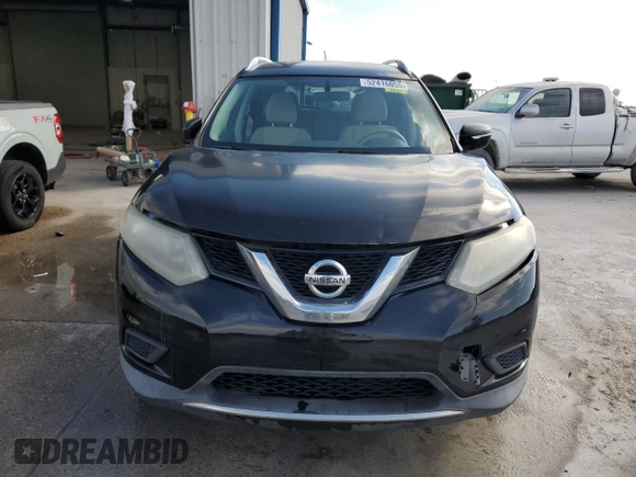 2015 Nissan Rogue SV with VIN KNMAT2MTXFP508634, listed as a Copart auction lot 52416055 with 143,703 mi miles and Salvage Title. Bid and sale history available at carsss.com. Image 5.