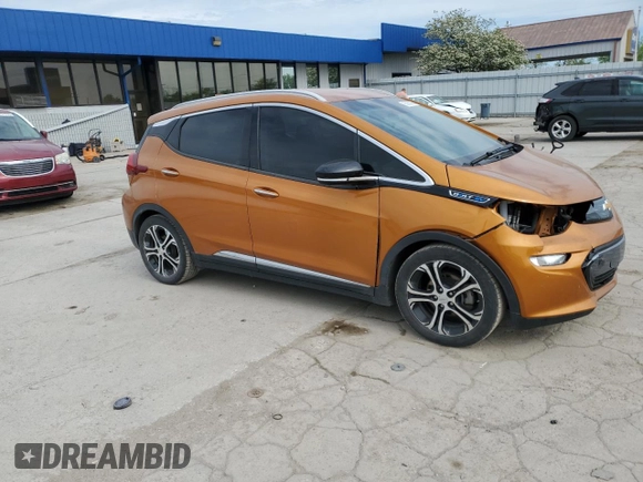 2017 Chevrolet Bolt EV Premier with VIN 1G1FX6S00H4161371, listed as a Copart auction lot 55960805 with 100,902 mi miles and Salvage title. Bid and sale history available at DreamBid. Image 4.