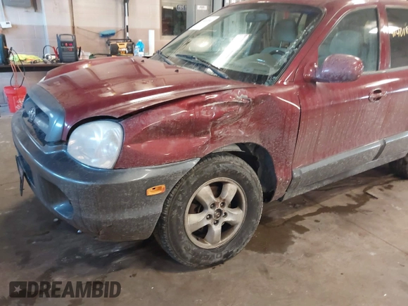 2005 Hyundai Santa Fe GLS with VIN KM8SC73EX5U935778, listed as a IAAI auction lot 41401893 with 248,365 mi miles. Bid and sale history available at carsss.com. Image 6.