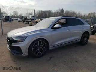2019 Audi Q8 Premium Plus with VIN WA1EVAF18KD030527, listed as a Copart auction lot 47473323 with 63,503 mi miles. Bid and sale history available at carsss.com. Image 1.