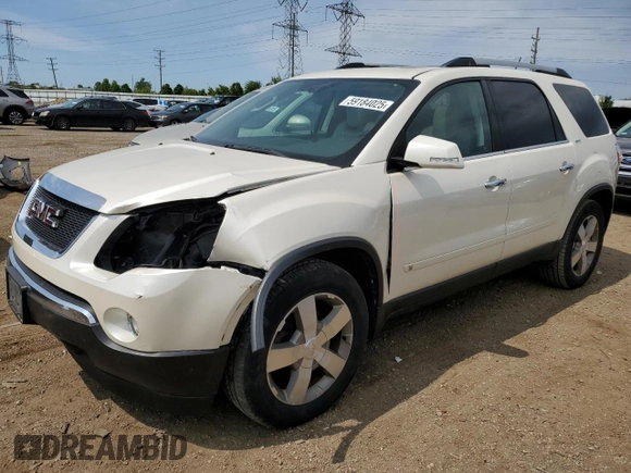 2010 GMC Acadia SLT1 с VIN 1GKLVMED1AJ153195, выставлен на аукционе Copart как лот 59184025 с пробегом 184 203 миль миль и Списание • Salvage title. История ставок и продаж доступна на DreamBid. Изображение 1.