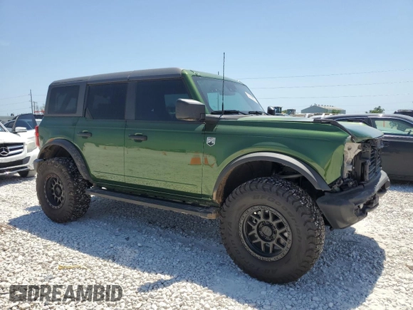 2024 Ford Bronco Big Bend with VIN 1FMDE7BH0RLB23240, listed as a Copart auction lot 52766855 with 1,283 mi miles and Salvage Title. Bid and sale history available at DreamBid. Image 4.