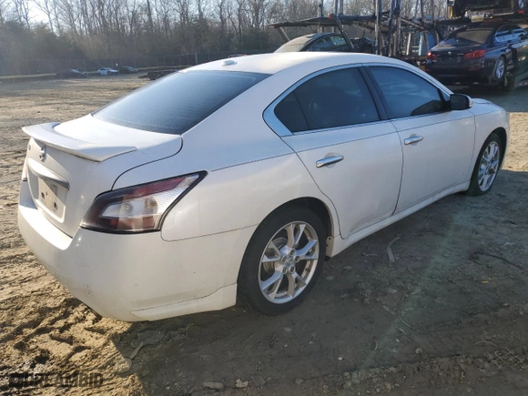 2014 Nissan Maxima 3.5 SV w/Sport Pkg with VIN 1N4AA5AP8EC478317, listed as a Copart auction lot 43214825 with 0 mi miles and Salvage Title. Bid and sale history available at carsss.com. Image 3.
