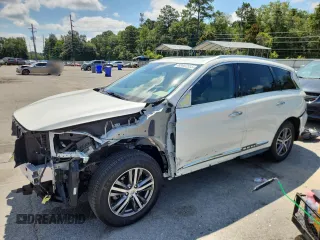 2020 Infiniti QX60 Luxe with VIN 5N1DL0MMXLC509887, listed as a Copart auction lot 62407585 with 61,679 mi miles and Salvage title. Bid and sale history available at DreamBid. Image 1.