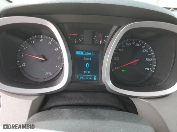 2013 Chevrolet Equinox LS with VIN 2GNFLCEK5D6198012, listed as a Copart auction lot 46978095 with 92,492 mi miles and Salvage Title. Bid and sale history available at carsss.com. Image 9.