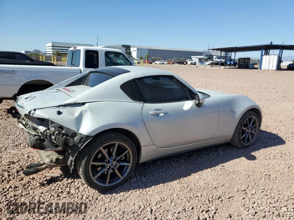 2018 Mazda MX-5 Miata RF Grand Touring with VIN JM1NDAM75J0205791, listed as a Copart auction lot 45934545 with 99,970 mi miles and Salvage Title. Bid and sale history available at carsss.com. Image 3.
