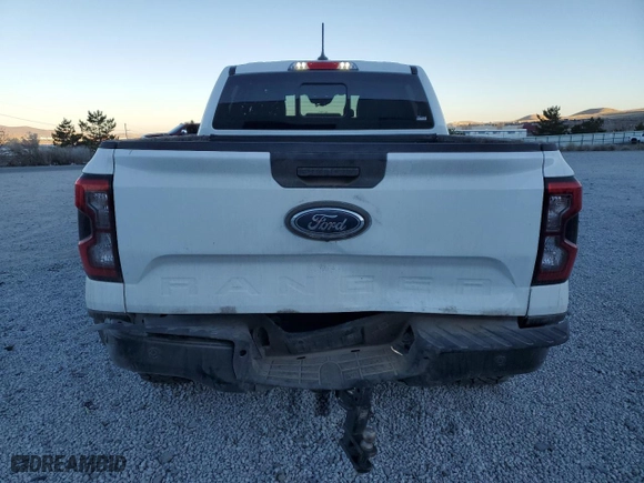 2024 Ford Ranger LARIAT with VIN 1FTER4KH0RLE09682, listed as a Copart auction lot 87898935 with 16,595 mi miles and Salvage Title. Bid and sale history available at carsss.com. Image 6.