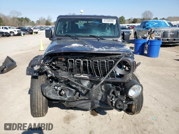 2024 Jeep Wrangler Sport with VIN 1C4PJXAN0RW366873, listed as a Copart auction lot 47358395 with 10,933 mi miles and Salvage title. Bid and sale history available at DreamBid. Image 5.