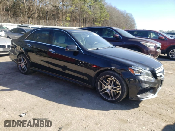 2014 Mercedes-Benz E 550 Sport with VIN WDDHF9BB2EA951053, listed as a Copart auction lot 41611445 with 89,124 mi miles and Salvage Title. Bid and sale history available at DreamBid. Image 4.