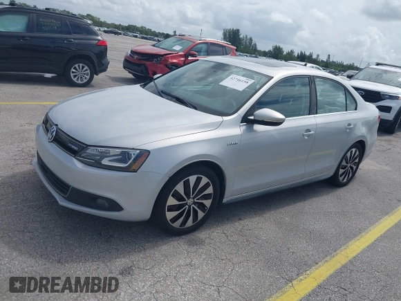 2013 Volkswagen Jetta Hybrid SEL with VIN 3VW637AJ2DM233265, listed as a IAAI auction lot 42746158 with 105,779 mi miles and . Bid and sale history available at DreamBid. Image 2.