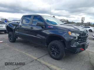 2023 Chevrolet Silverado 1500 LT Trail Boss with VIN 3GCPDFEK7PG116723, listed as a IAAI auction lot 41771383 with 39,450 mi miles and . Bid and sale history available at DreamBid. Image 1.