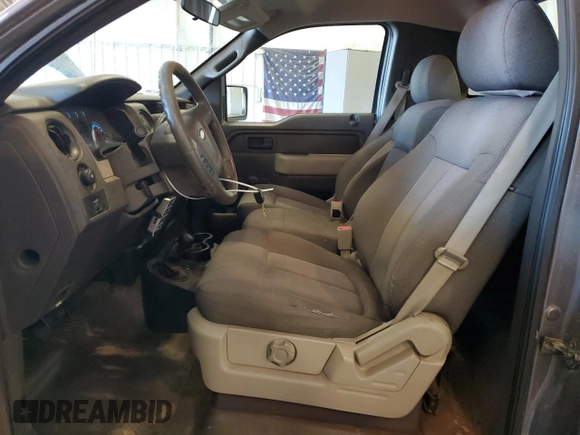 2010 Ford F-150 XL with VIN 1FTMF1EW4AKA18140, listed as a Copart auction lot 62378325 with 132,807 mi miles and Salvage title. Bid and sale history available at DreamBid. Image 7.