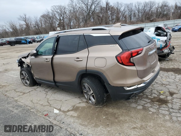 2018 GMC Terrain SLT with VIN 3GKALPEV6JL313796, listed as a Copart auction lot 44714555 with 103,557 mi miles and Salvage Title. Bid and sale history available at DreamBid. Image 2.