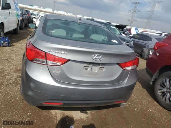 2013 Hyundai Elantra GLS PZEV with VIN 5NPDH4AE3DH443733, listed as a Copart auction lot 50496005 with 135,114 mi miles and Salvage Title. Bid and sale history available at carsss.com. Image 6.