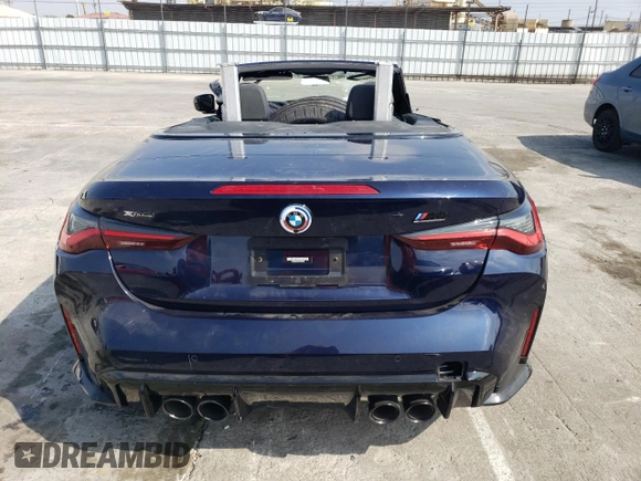 2023 BMW M4 Competition xDrive with VIN WBS33BA03PCM38205, listed as a Copart auction lot 53712114 with 0 mi miles and Salvage Title. Bid and sale history available at carsss.com. Image 6.