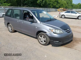 2004 Mazda MPV LX with VIN JM3LW28AX40500247, listed as a IAAI auction lot 42545659 with 255,316 mi miles and . Bid and sale history available at DreamBid. Image 1.