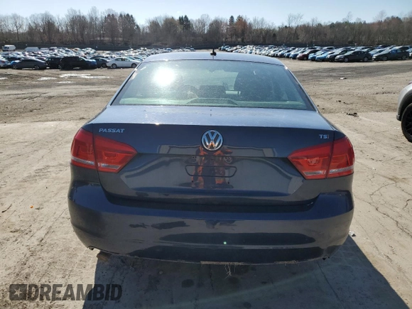 2014 Volkswagen Passat S with VIN 1VWAT7A3XEC035743, listed as a Copart auction lot 52096115 with Not provided miles and Salvage title. Bid and sale history available at DreamBid. Image 6.