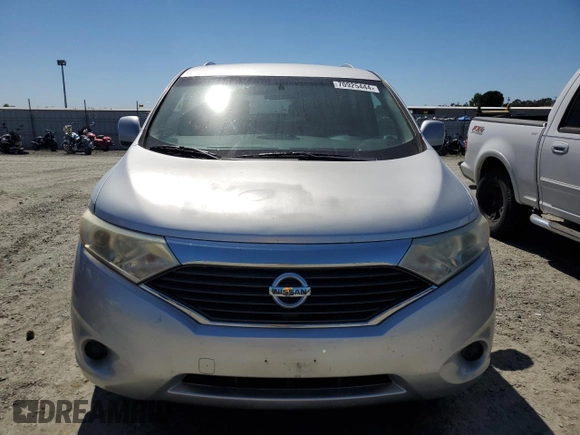 2012 Nissan Quest S with VIN JN8AE2KP9C9037936, listed as a Copart auction lot 70925444 with 164,614 mi miles and Clean Title. Bid and sale history available at carsss.com. Image 5.
