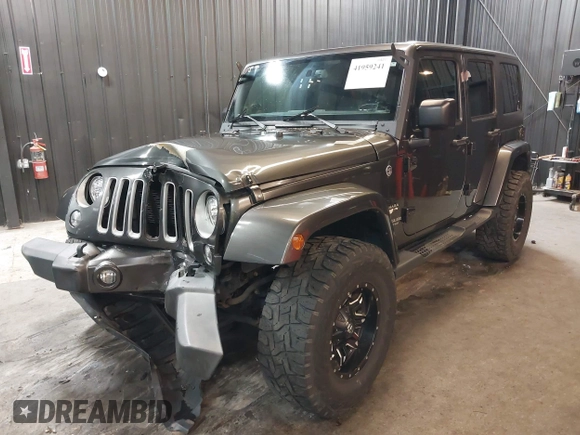 2017 Jeep Wrangler Unlimited Sahara z VIN 1C4BJWEG5HL746971, wystawiony jako IAAI lot #41959241 z przebiegiem 47 458 mil mil oraz . Historia ofert i sprzedaży dostępna na DreamBid. Obrazek 2.