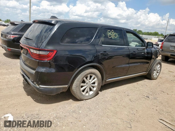 2015 Dodge Durango SXT with VIN 1C4RDHAGXFC695097, listed as a Copart auction lot 61503785 with 210,649 mi miles and Clean title. Bid and sale history available at DreamBid. Image 3.