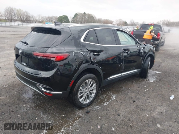2022 Buick Envision Preferred with VIN LRBAZLR40ND160377, listed as a IAAI auction lot 41800820 with Not Provided miles. Bid and sale history available at carsss.com. Image 4.