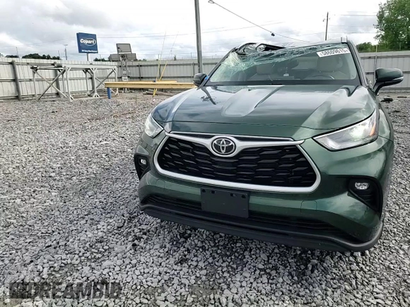 2023 Toyota Highlander L with VIN 5TDKDRBHXPS500758, listed as a Copart auction lot 58609615 with 45,653 mi miles and Salvage title. Bid and sale history available at DreamBid. Image 14.
