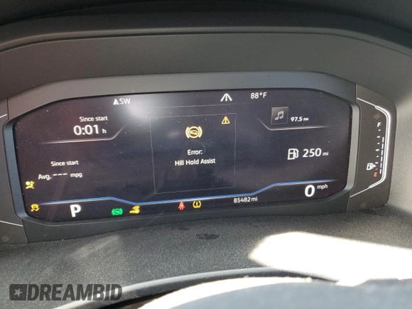 2019 Volkswagen Atlas SEL R-Line with VIN 1V2RR2CA9KC550679, listed as a Copart auction lot 50596155 with 85,482 mi miles and Salvage title. Bid and sale history available at DreamBid. Image 9.