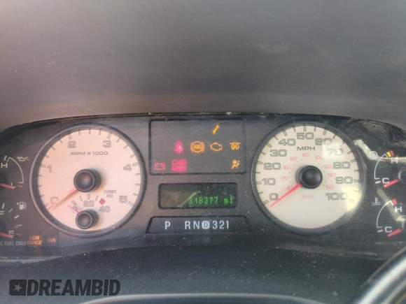 2005 Ford F-250 XL с VIN 1FTSX21595EC29006, выставлен на аукционе Copart как лот 56250625 с пробегом 318 377 миль миль и Чистый • Clean title. История ставок и продаж доступна на DreamBid. Изображение 9.