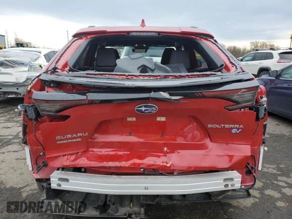 2024 Subaru Solterra Premium с VIN JTMABABAXRA061504, выставлен на аукционе Copart как лот 85550114 с пробегом 9 602 миль миль и Списание • Salvage title. История ставок и продаж доступна на DreamBid. Изображение 6.
