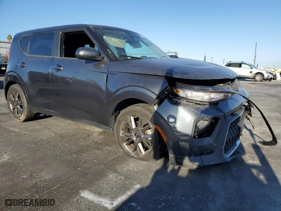 2021 Kia Soul S with VIN KNDJ23AUXM7794830, listed as a Copart auction lot 47792535 with 76,298 mi miles and Salvage Title. Bid and sale history available at carsss.com. Image 4.