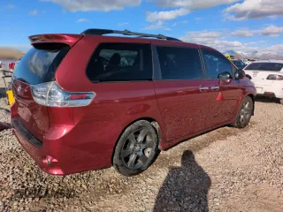 2015 Toyota Sienna SE with VIN 5TDXK3DC8FS688561, listed as a Copart auction lot 46541245 with 73,653 mi miles and Salvage Title. Bid and sale history available at carsss.com. Image 3.
