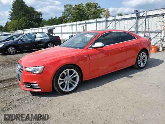 2013 Audi S5 Prestige z VIN WAUVGAFR8DA013959, wystawiony jako Copart lot #70921684 z przebiegiem 214 216 mil mil oraz Czysty tytuł • Clean title. Historia ofert i sprzedaży dostępna na DreamBid. Obrazek 1.