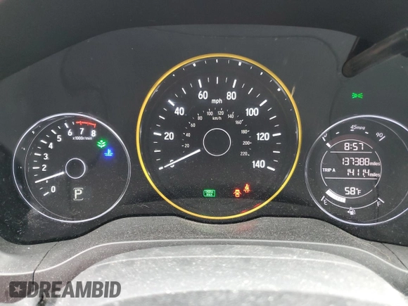 2016 Honda HR-V EX with VIN 3CZRU6H51GM706636, listed as a Copart auction lot 49734804 with 137,388 mi miles and Salvage Title. Bid and sale history available at carsss.com. Image 9.