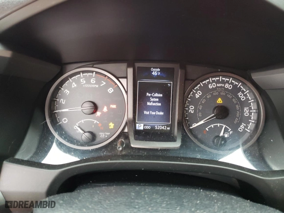 2019 Toyota Tacoma 4WD SR5 with VIN 3TMDZ5BN6KM059065, listed as a Copart auction lot 53194085 with 52,042 mi miles and Salvage Title. Bid and sale history available at carsss.com. Image 9.