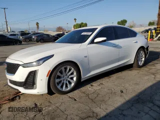 2024 Cadillac CT5 Luxury with VIN 1G6DW5RK3R0128086, listed as a Copart auction lot 46728855 with 14,172 mi miles and Salvage title. Bid and sale history available at DreamBid. Image 1.