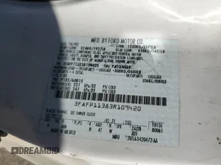 2003 Ford ZX2 ZX2 Standard z VIN 3FAFP11383R109420, wystawiony jako Copart lot #88790715 z przebiegiem 141 902 mil mil oraz Szkody całkowita. Historia ofert i sprzedaży dostępna na DreamBid. Obrazek 12.