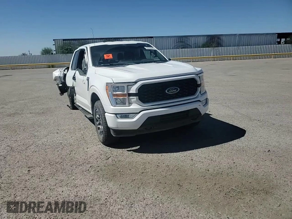 2021 Ford F-150 XL with VIN 1FTEX1EB1MFB29644, listed as a Copart auction lot 59205045 with 65,795 mi miles and Salvage title. Bid and sale history available at DreamBid. Image 13.