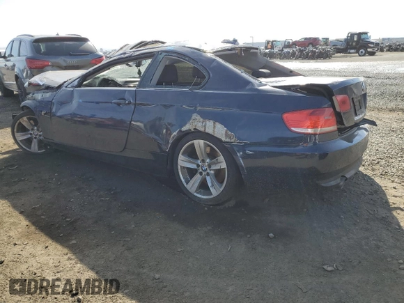 2007 BMW 3 Series 335i with VIN WBAWB73577P033998, listed as a Copart auction lot 46183325 with 97,464 mi miles and Salvage Title. Bid and sale history available at carsss.com. Image 2.
