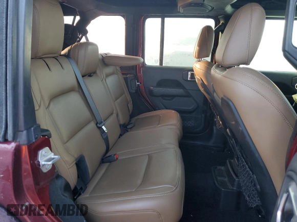 2021 Jeep Wrangler Unlimited Rubicon with VIN 1C4HJXFN7MW576196, listed as a Copart auction lot 44806285 with 47,312 mi miles and Salvage Title. Bid and sale history available at DreamBid. Image 10.