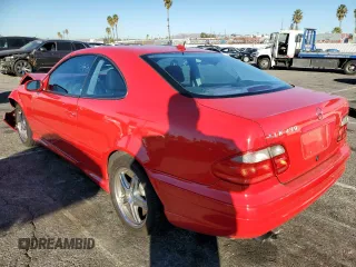 2000 Mercedes-Benz CLK 320/430 with VIN WDBLJ70G3YF140289, listed as a Copart auction lot 80795614 with 158,313 mi miles and Salvage Title. Bid and sale history available at DreamBid. Image 2.