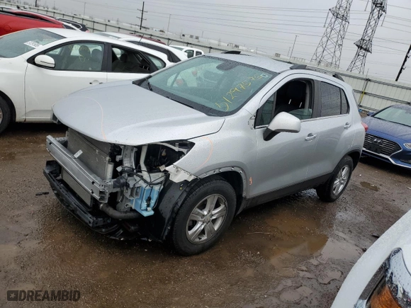 2018 Chevrolet Trax LT with VIN KL7CJLSB1JB635421, listed as a Copart auction lot 51297575 with 100,570 mi miles and Salvage Title. Bid and sale history available at carsss.com. Image 1.