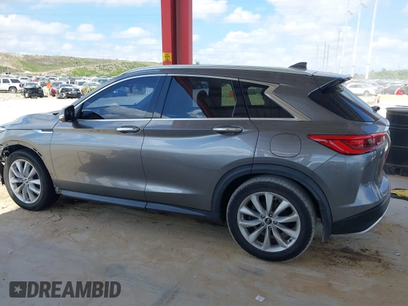 2019 Infiniti QX50 Essential with VIN 3PCAJ5M14KF107297, listed as a IAAI auction lot 42279368 with 93,168 mi miles and . Bid and sale history available at DreamBid. Image 14.