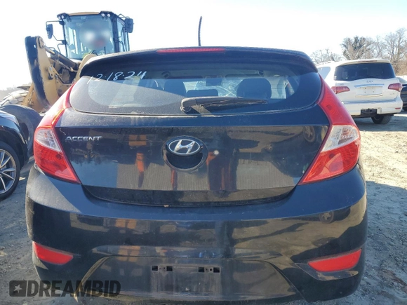 2012 Hyundai Accent SE with VIN KMHCU5AE7CU039914, listed as a Copart auction lot 88145475 with 0 mi miles and Salvage Title. Bid and sale history available at carsss.com. Image 6.