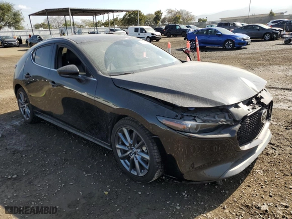 2019 Mazda Mazda3 Hatchback with VIN JM1BPALM9K1105013, listed as a Copart auction lot 48929143 with 47,139 mi miles. Bid and sale history available at carsss.com. Image 4.