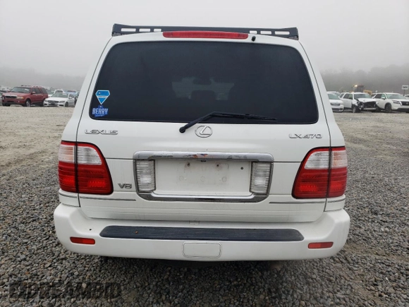 2004 Lexus LX 470 with VIN JTJHT00W343547828, listed as a Copart auction lot 48982045 with 196,877 mi miles and Salvage Title. Bid and sale history available at DreamBid. Image 6.