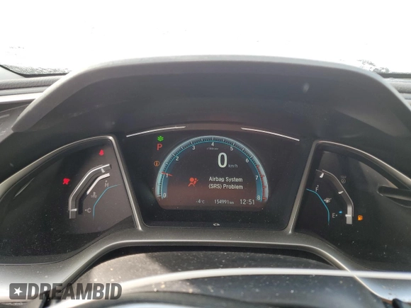 2017 Honda Civic Sedan EX-T with VIN 2HGFC1F47HH104561, listed as a Copart auction lot 84658614 with 154,991 mi miles and Salvage Title. Bid and sale history available at carsss.com. Image 9.