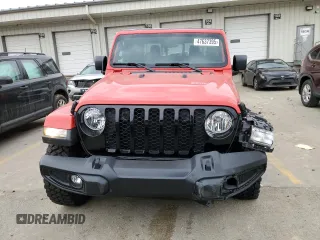 2023 Jeep Gladiator Sport S with VIN 1C6HJTAG6PL584451, listed as a Copart auction lot 47637395 with 8,356 mi miles and Salvage title. Bid and sale history available at DreamBid. Image 5.