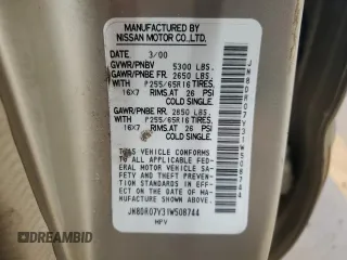 2001 Nissan Pathfinder LE z VIN JN8DR07Y31W508744, wystawiony jako Copart lot #45919825 z przebiegiem 518 383 mil mil oraz Szkoda całkowita • Salvage title. Historia ofert i sprzedaży dostępna na DreamBid. Obrazek 13.