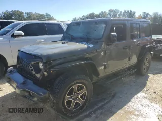 2018 Jeep Wrangler Unlimited Sport z VIN 1C4HJXDNXJW283388, wystawiony jako Copart lot #80480864 z przebiegiem Nie podano mil oraz Nie do naprawy • Non repairable. Historia ofert i sprzedaży dostępna na DreamBid. Obrazek 1.